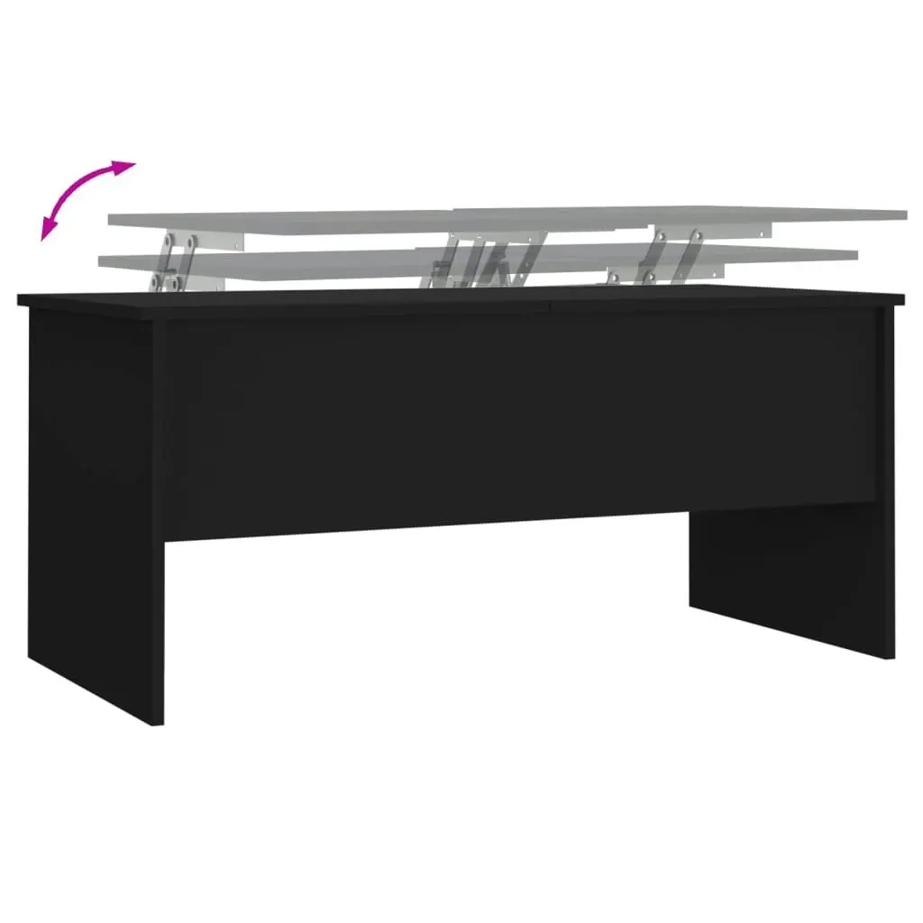 Coffee Table Black 102x50.5x46.5 cm Engineered Wood 809720