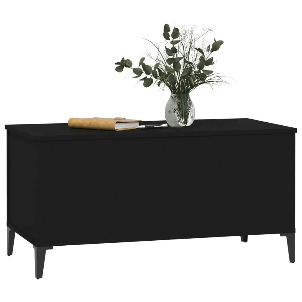 Coffee Table Black 90x44.5x45 cm Engineered Wood 819589