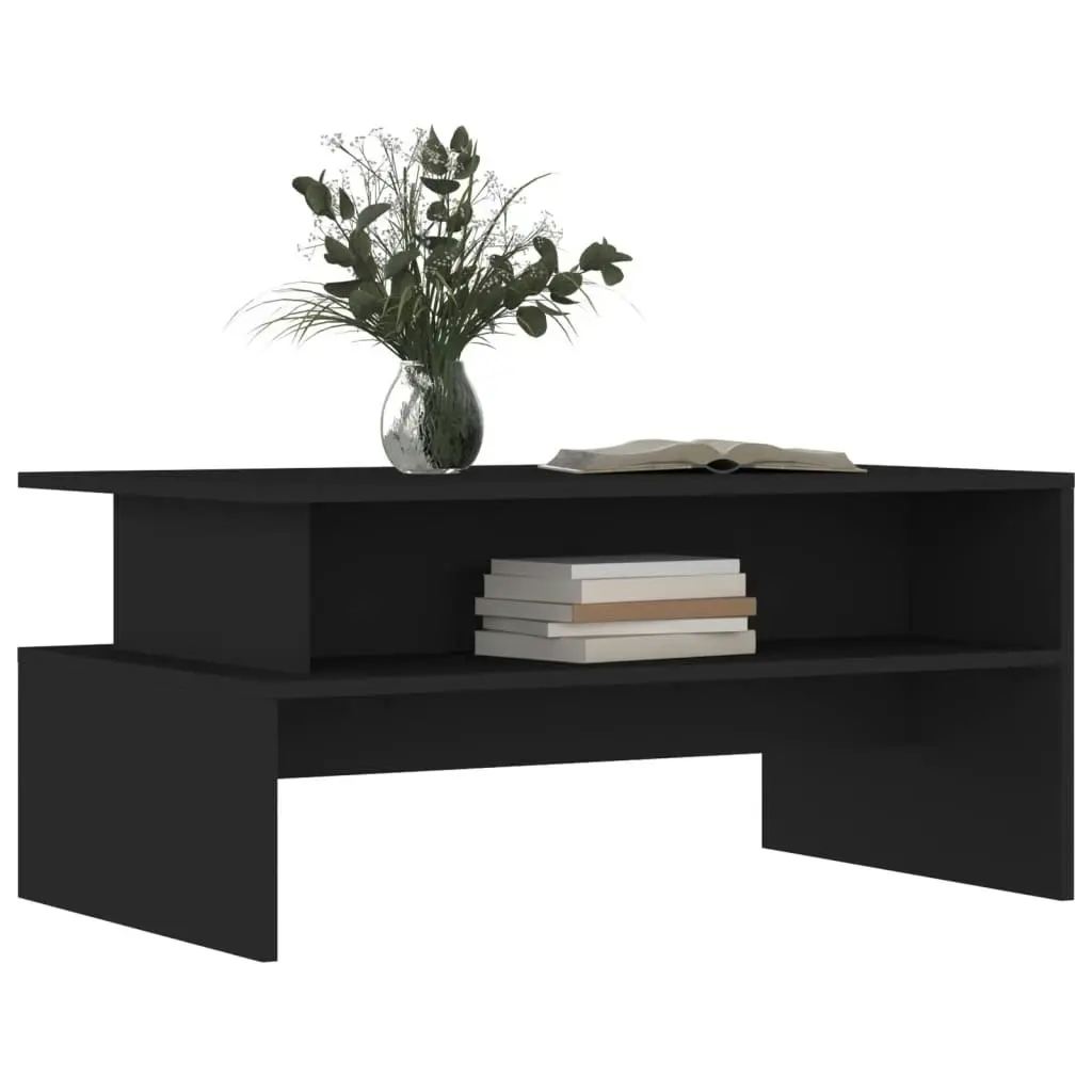 Coffee Table Black 90x55x42.5 cm Engineered Wood 834279