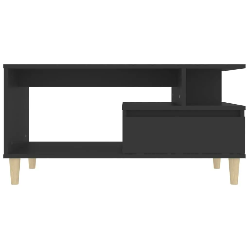 Coffee Table Black 90x49x45 cm Engineered Wood 819613