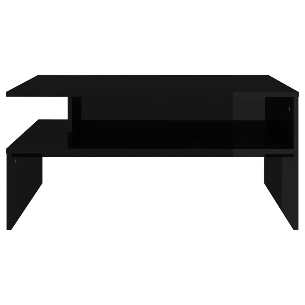 Coffee Table High Gloss Black 90x60x42.5 cm Engineered Wood 803261