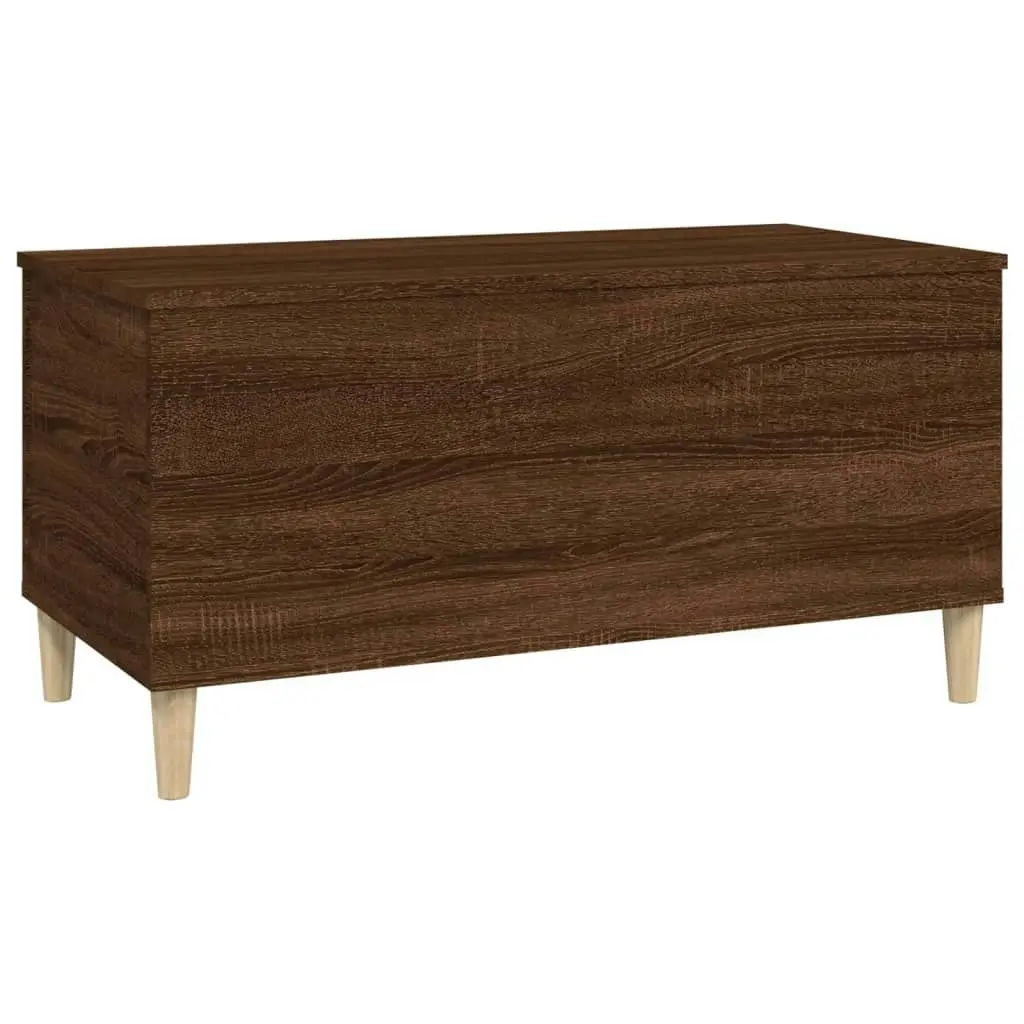 Coffee Table Brown Oak 90x44.5x45 cm Engineered Wood 819587