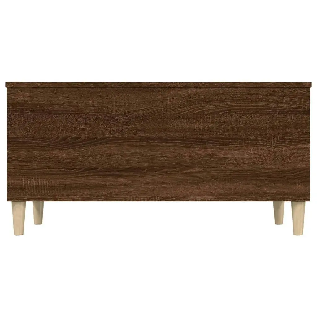 Coffee Table Brown Oak 90x44.5x45 cm Engineered Wood 819587