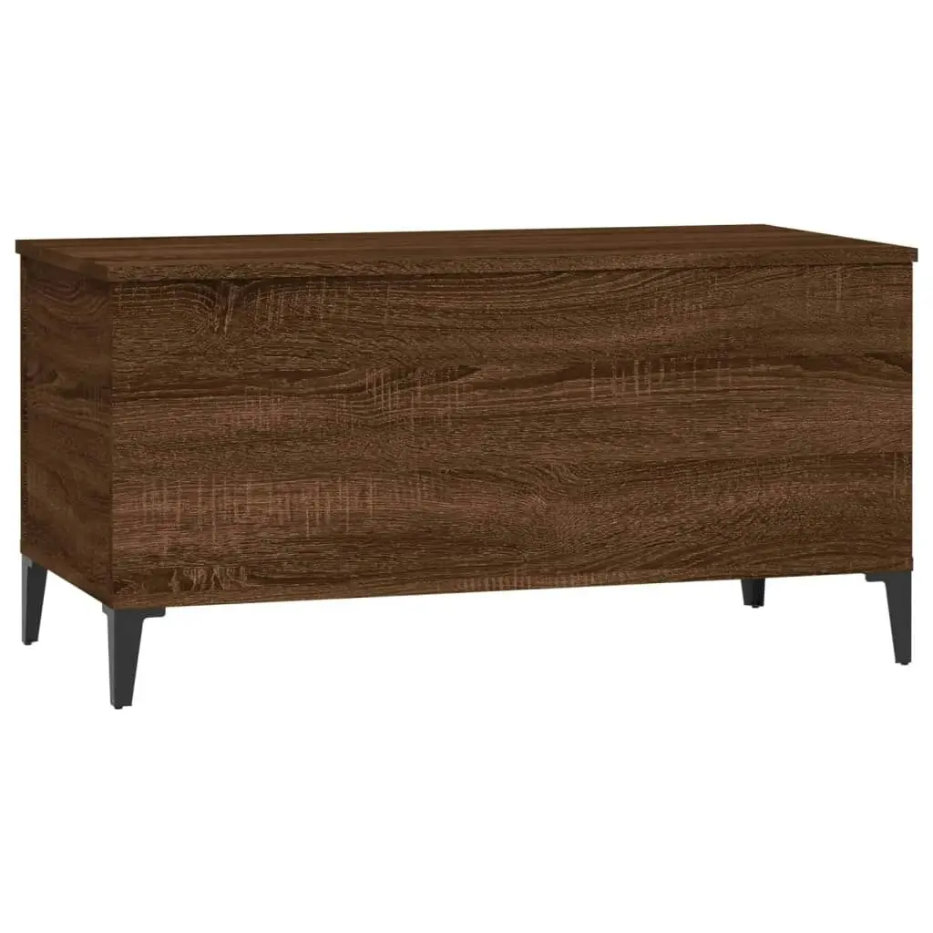 Coffee Table Brown Oak 90x44.5x45 cm Engineered Wood 819595