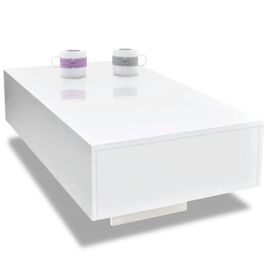 Coffee Table High Gloss White 244022