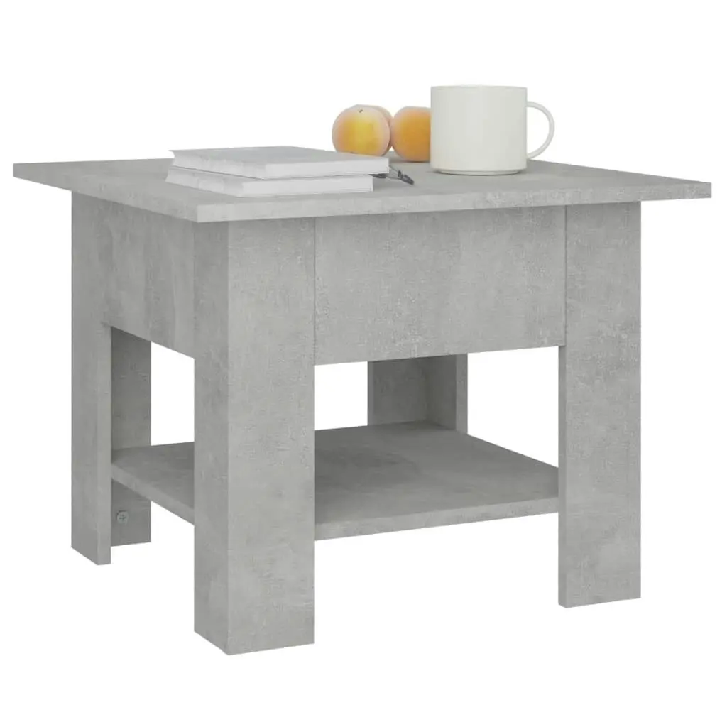 Coffee Table Concrete Grey 55x55x42 cm Engineered Wood 810266