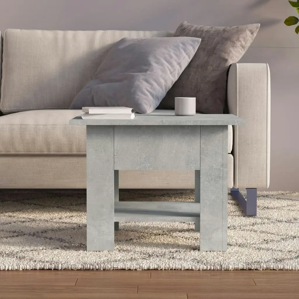 Coffee Table Concrete Grey 55x55x42 cm Engineered Wood 810266