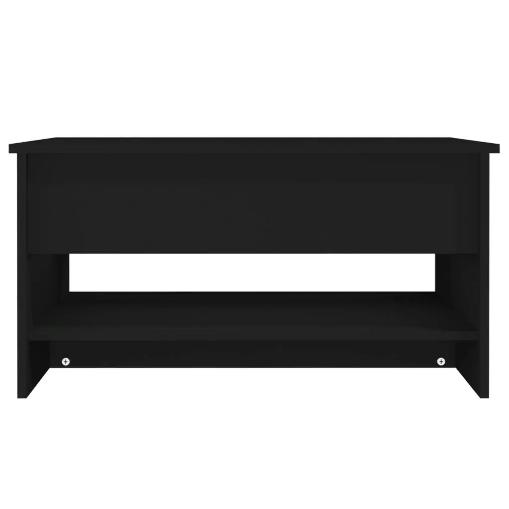 Coffee Table Black 80x50x40 cm Engineered Wood 809657