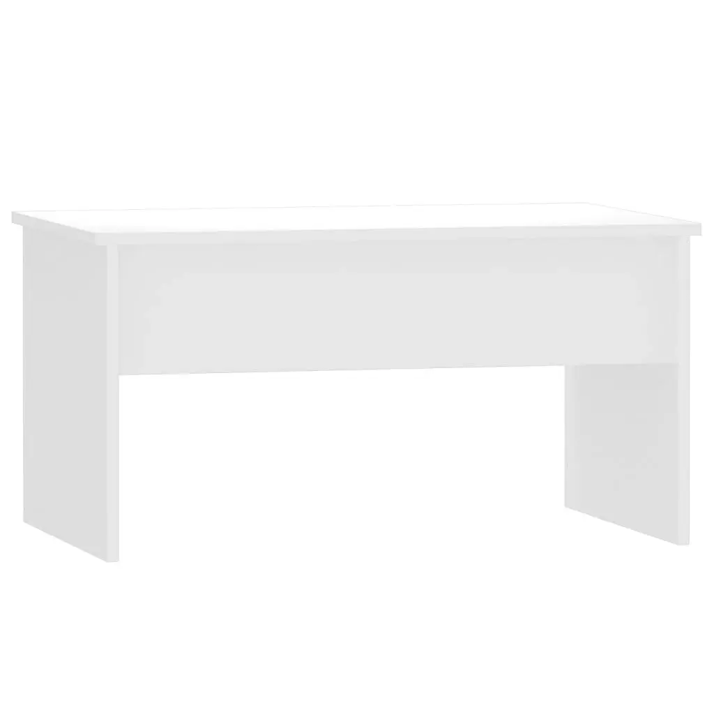 Coffee Table High Gloss White 80x50.5x41.5 cm Engineered Wood 809644