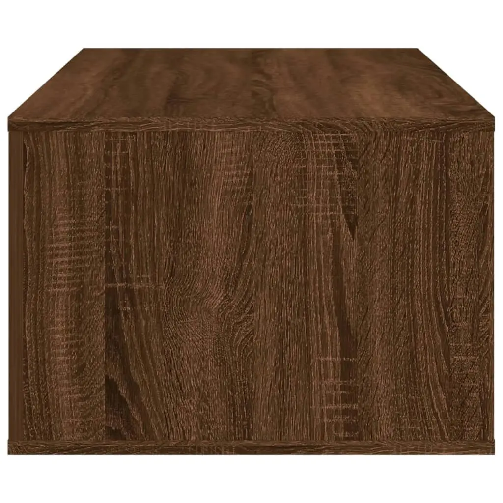 Coffee Table Brown Oak 100x50.5x35 cm Engineered Wood 816543