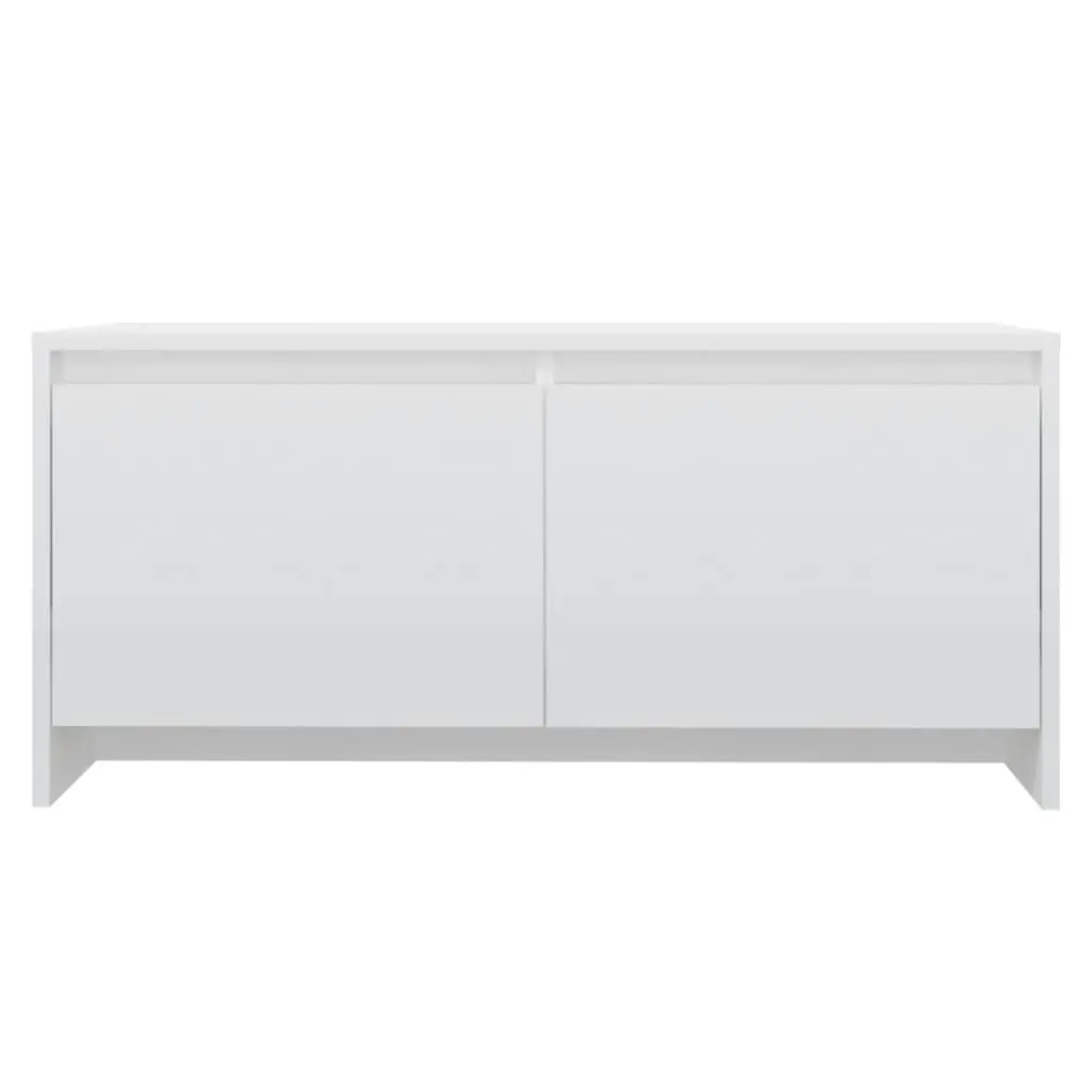 Coffee Table High Gloss White 90x50x41.5 cm Engineered Wood 809824