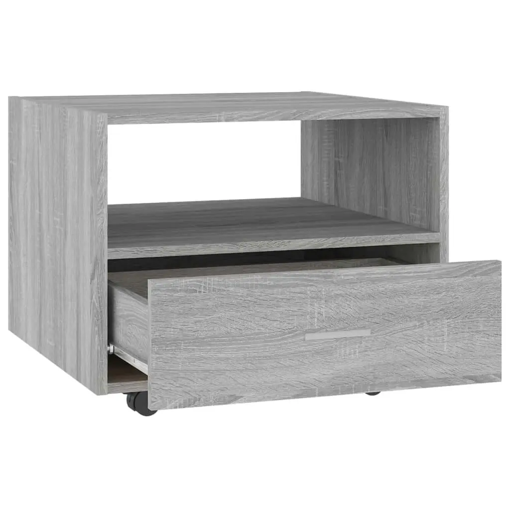 Coffee Table Grey Sonoma 55x55x40 cm Engineered Wood 816938