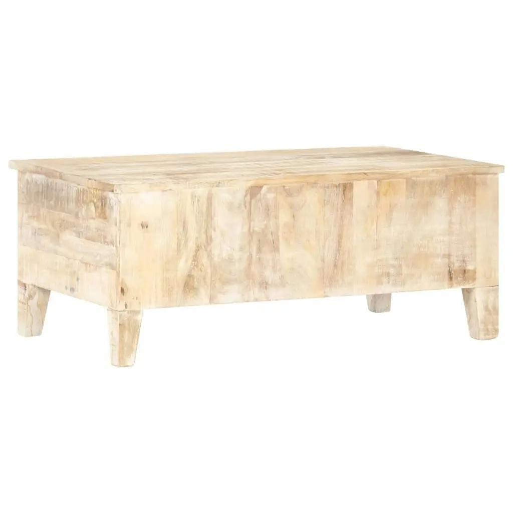 Coffee Table 100x55x40 cm Rough Acacia Wood 320235