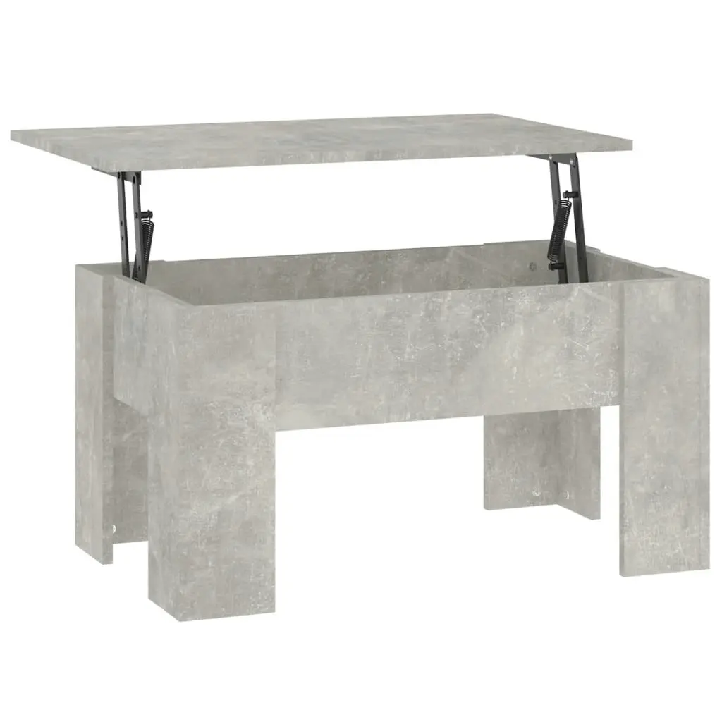 Coffee Table Concrete Grey 79x49x41 cm Engineered Wood 809696