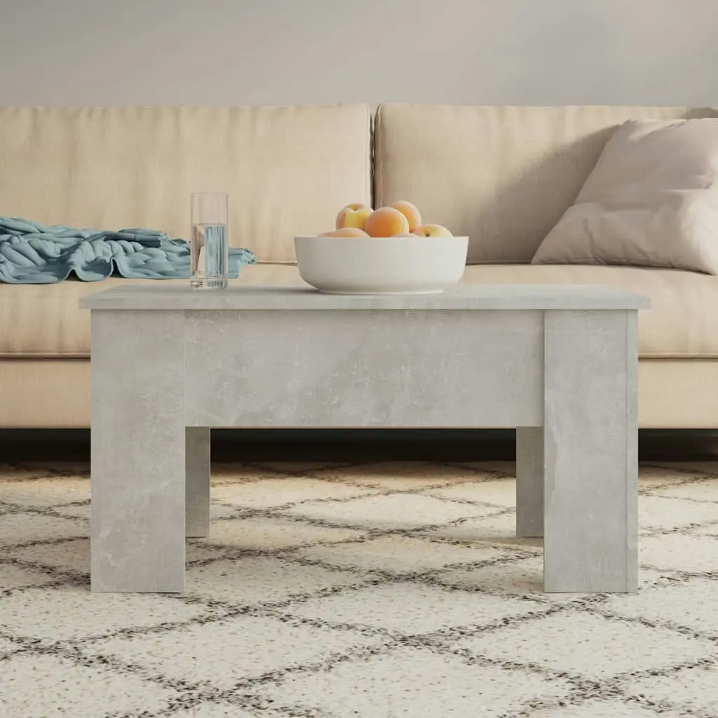 Coffee Table Concrete Grey 79x49x41 cm Engineered Wood 809696