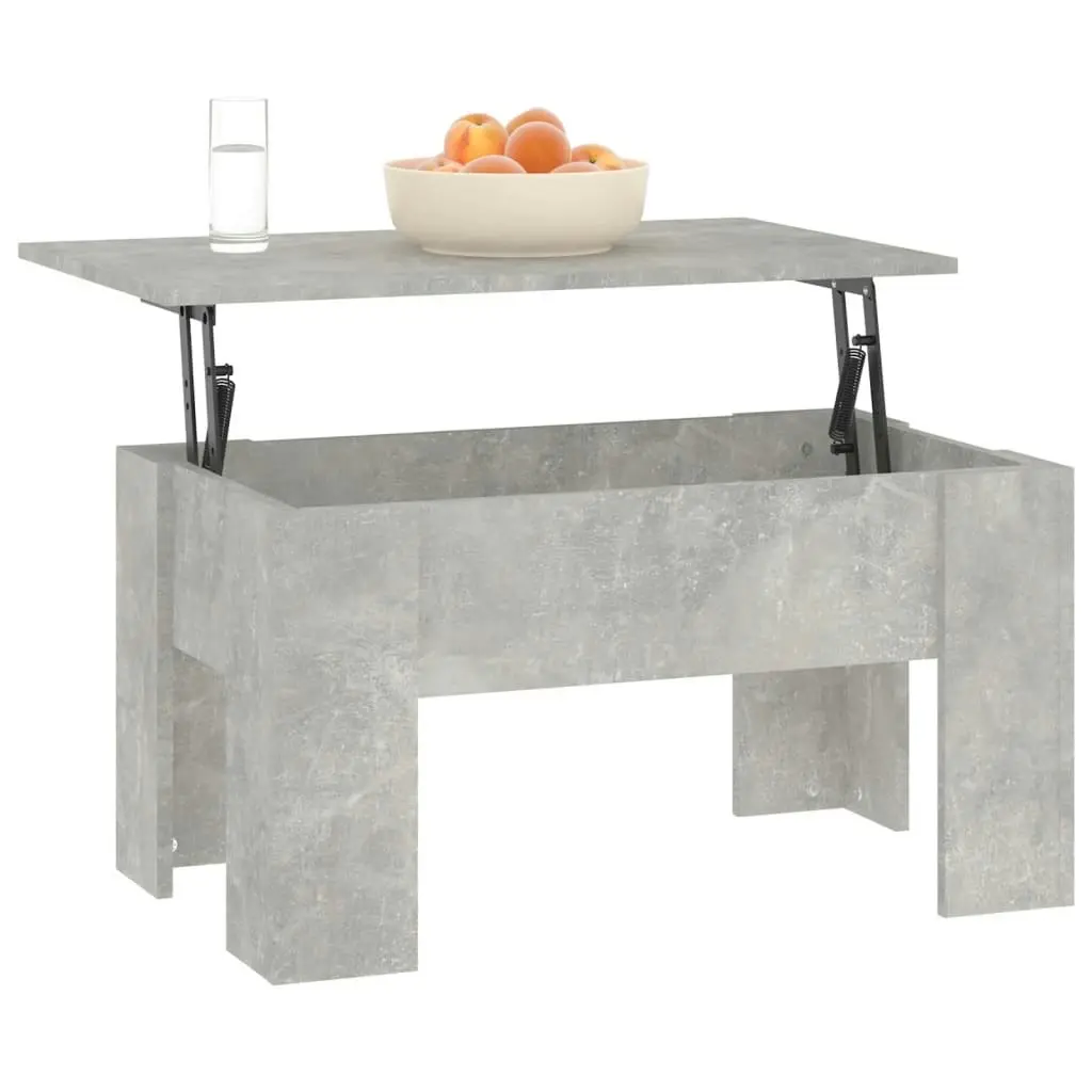 Coffee Table Concrete Grey 79x49x41 cm Engineered Wood 809696