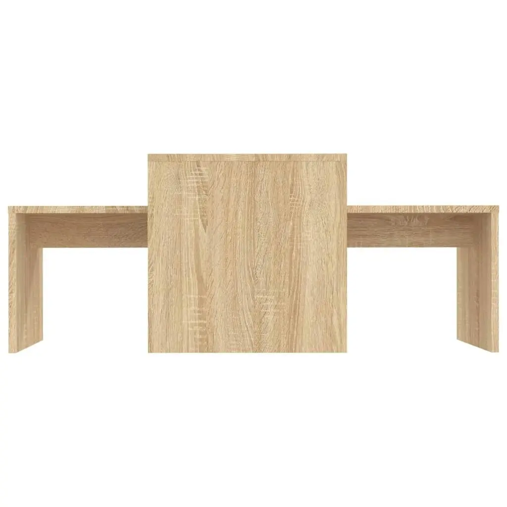 Coffee Table Set Sonoma Oak 100x48x40 cm Engineered Wood 802915