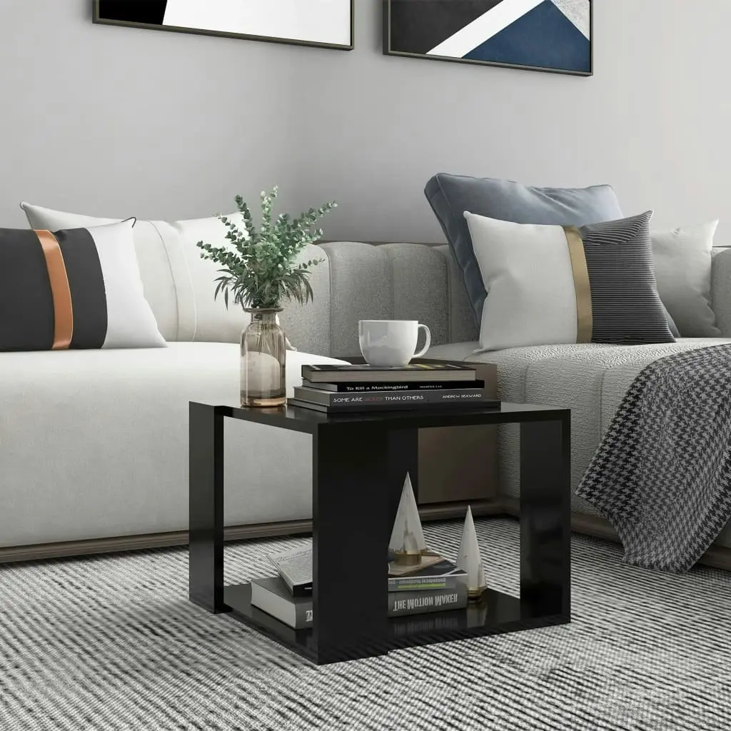 Coffee Table Black 40x40x30 cm Engineered Wood 806311