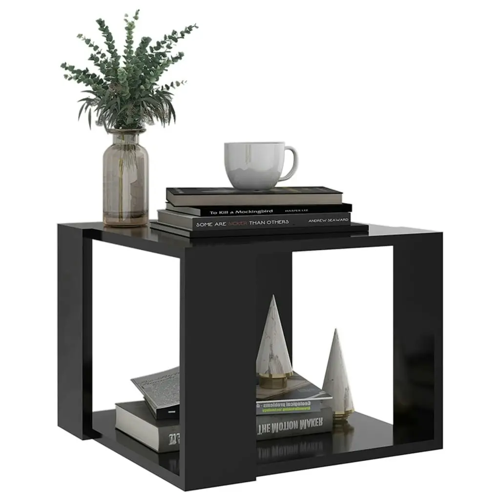 Coffee Table Black 40x40x30 cm Engineered Wood 806311