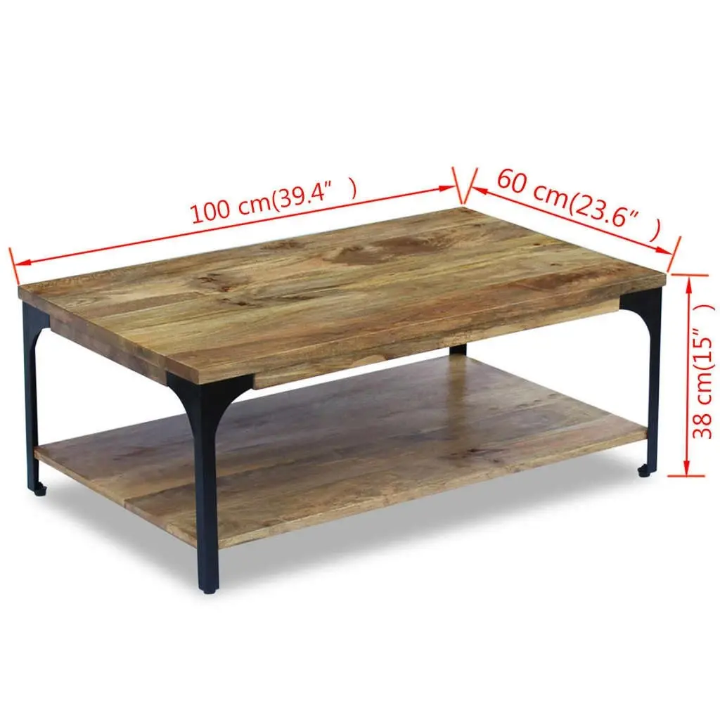 Coffee Table Mango Wood 100x60x38 cm 243341