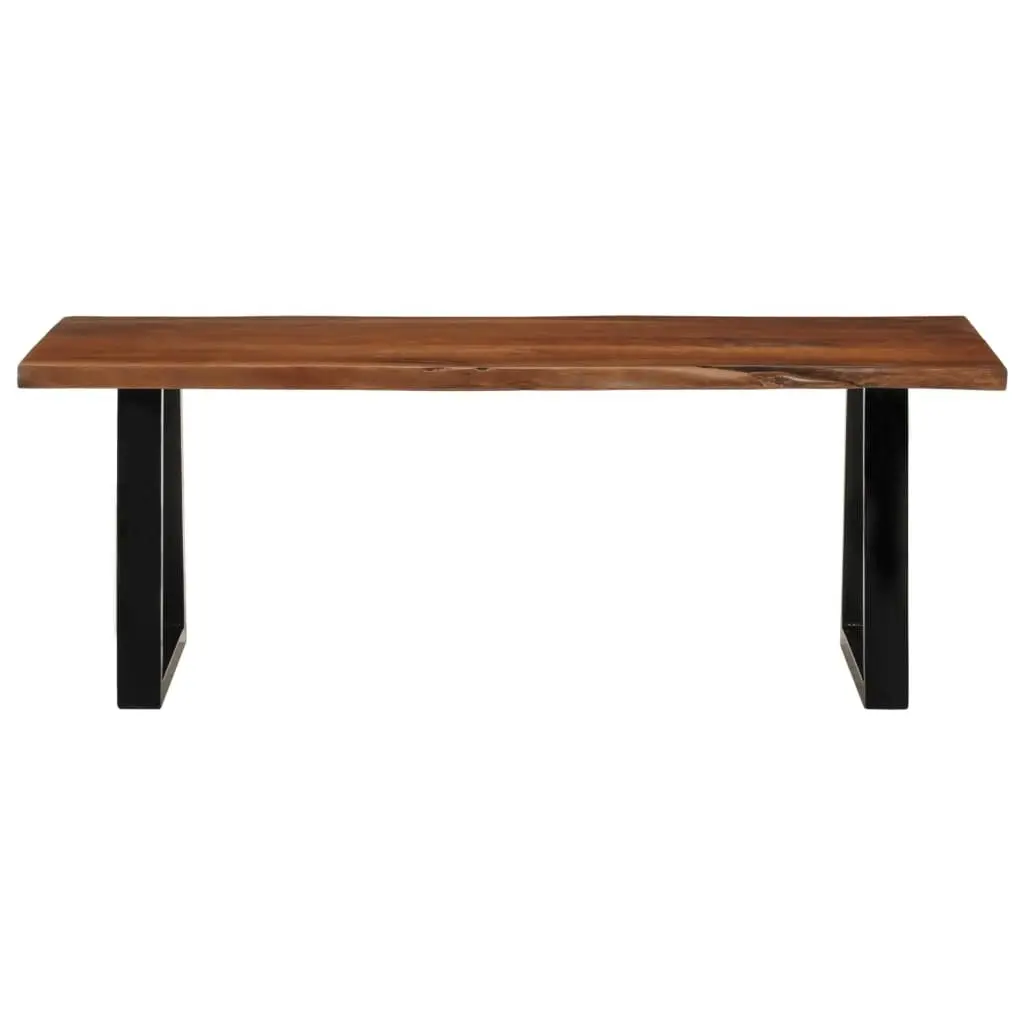 Coffee Table Honey Brown 110x55x40 cm Solid Wood Acacia 374950