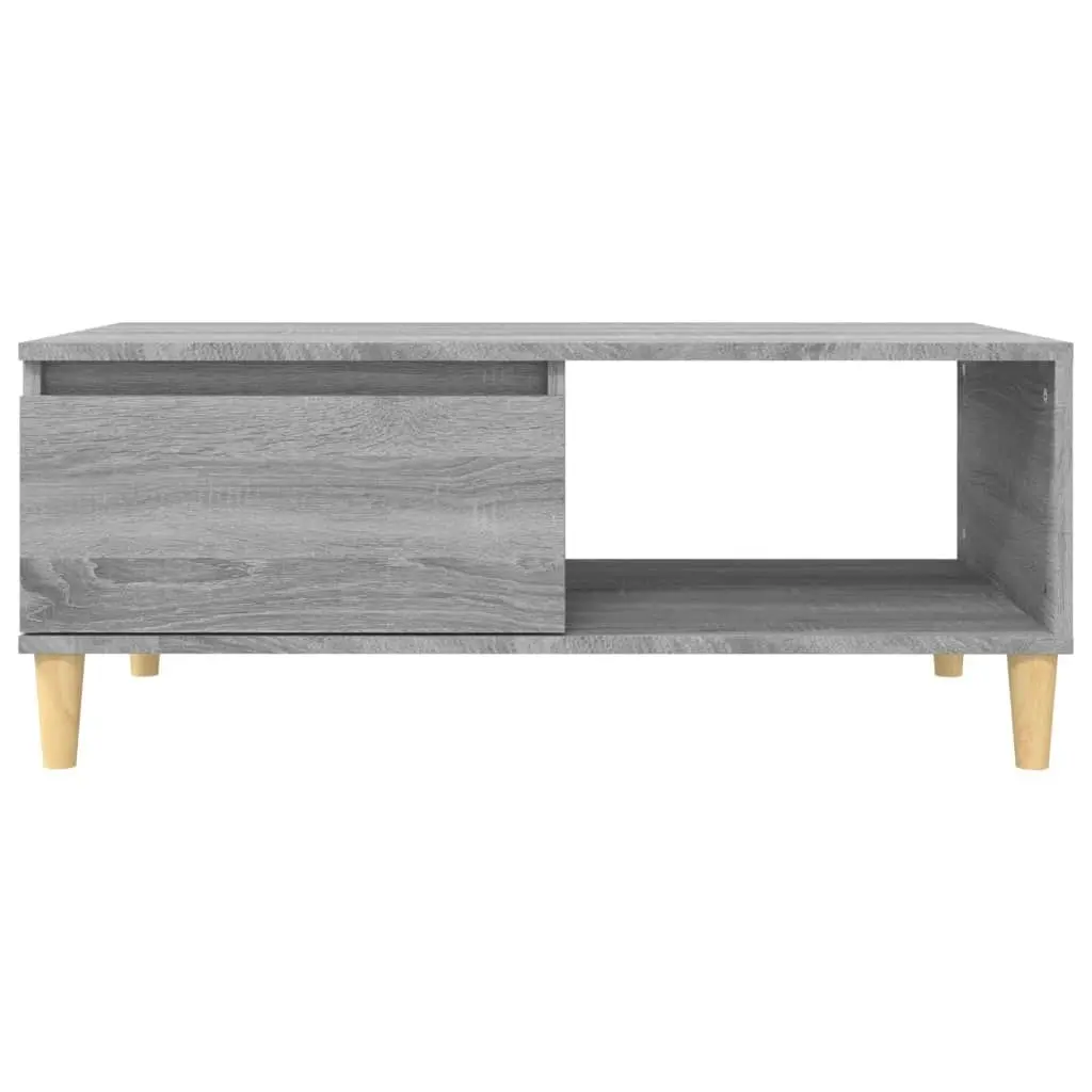 Coffee Table Grey Sonoma 90x50x36.5 cm Engineered Wood 821050