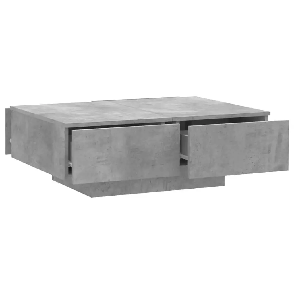 Coffee Table Concrete Grey 90x60x31 cm Engineered Wood 804179