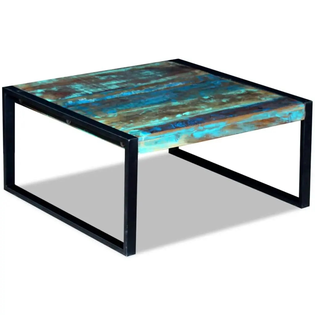 Coffee Table Solid Reclaimed Wood 80x80x40 cm 243295