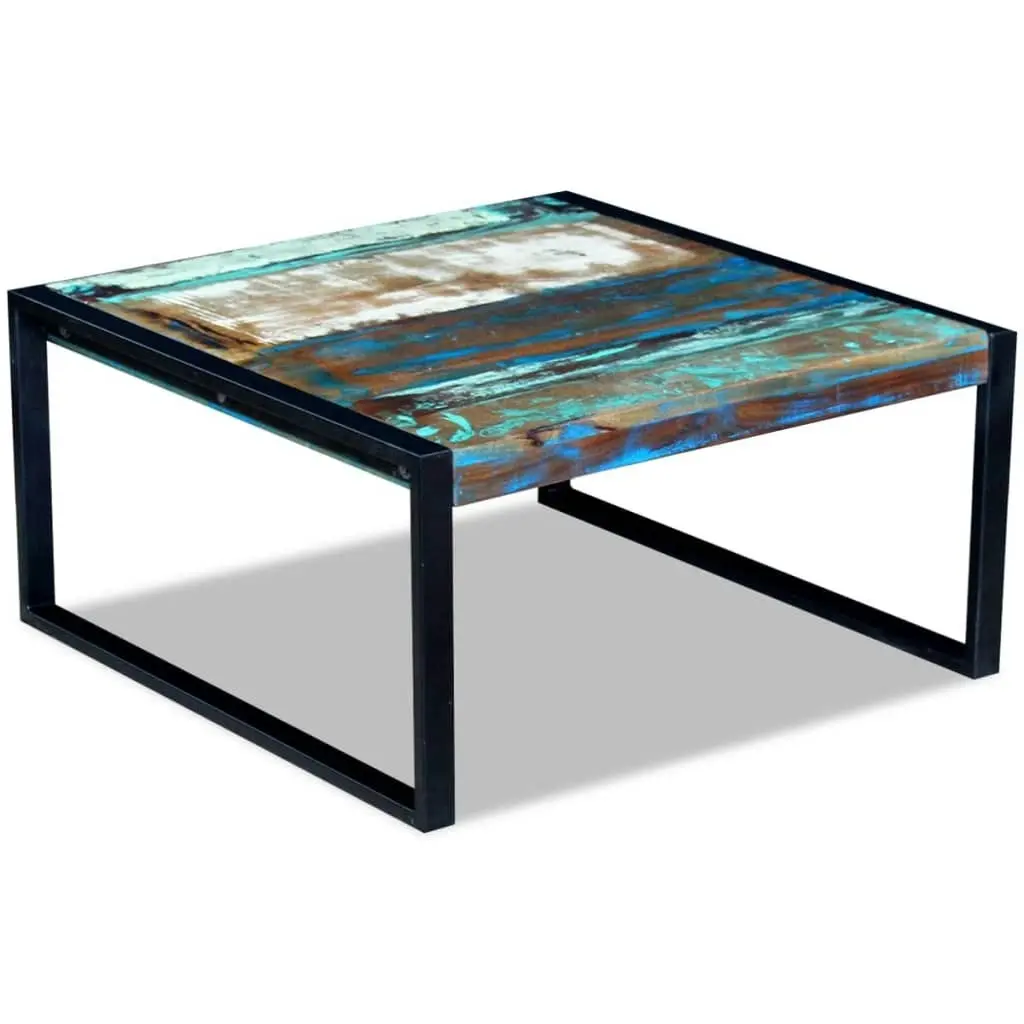 Coffee Table Solid Reclaimed Wood 80x80x40 cm 243295