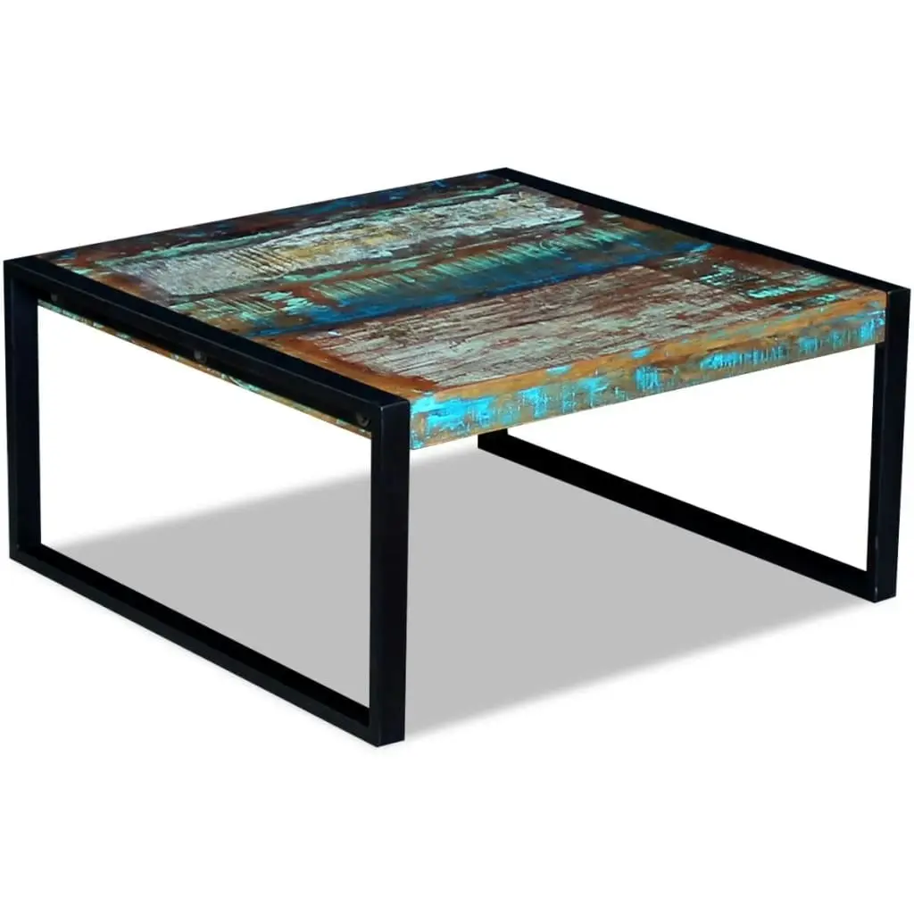 Coffee Table Solid Reclaimed Wood 80x80x40 cm 243295