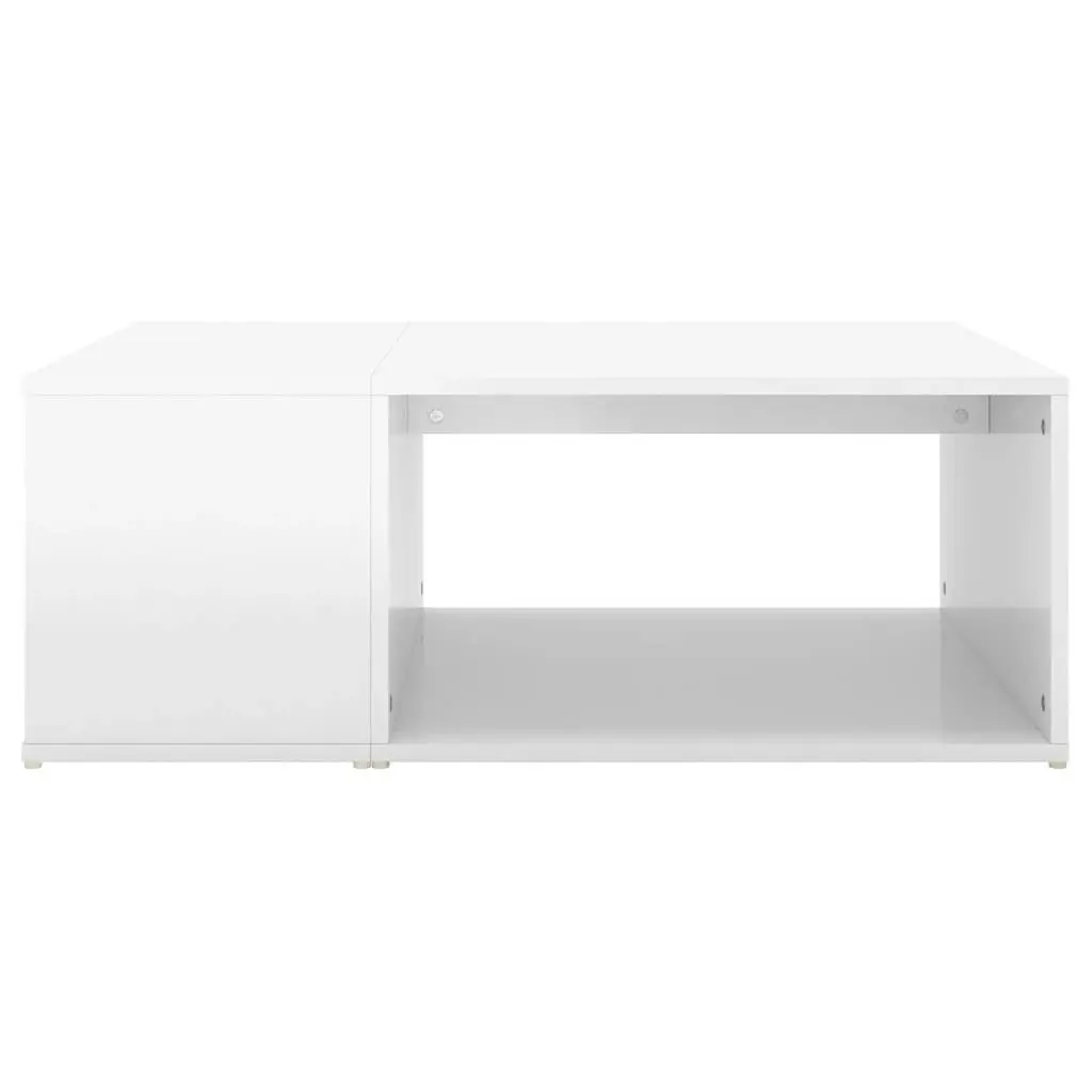 Coffee Table High Gloss White 90x67x33 cm Engineered Wood 806909