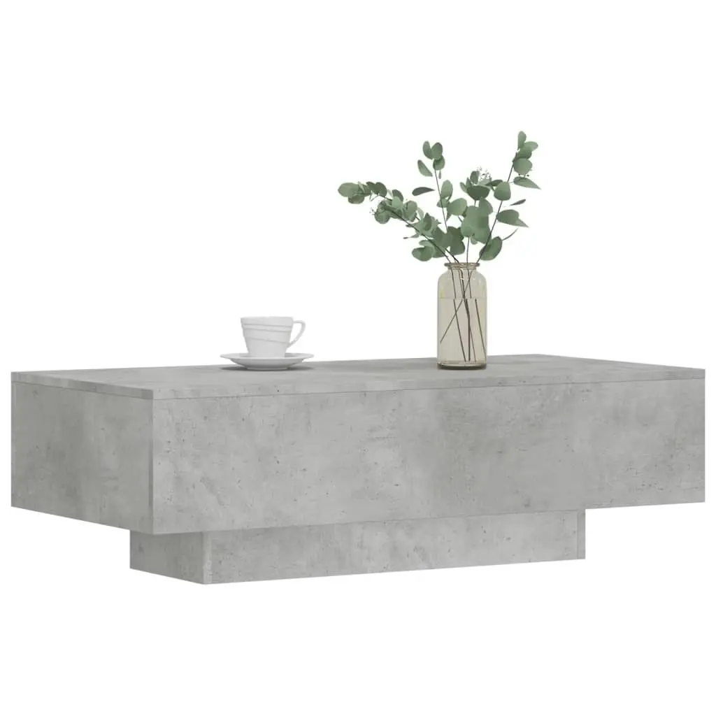 Coffee Table Concrete Grey 100x49.5x31 cm Engineered Wood 833891