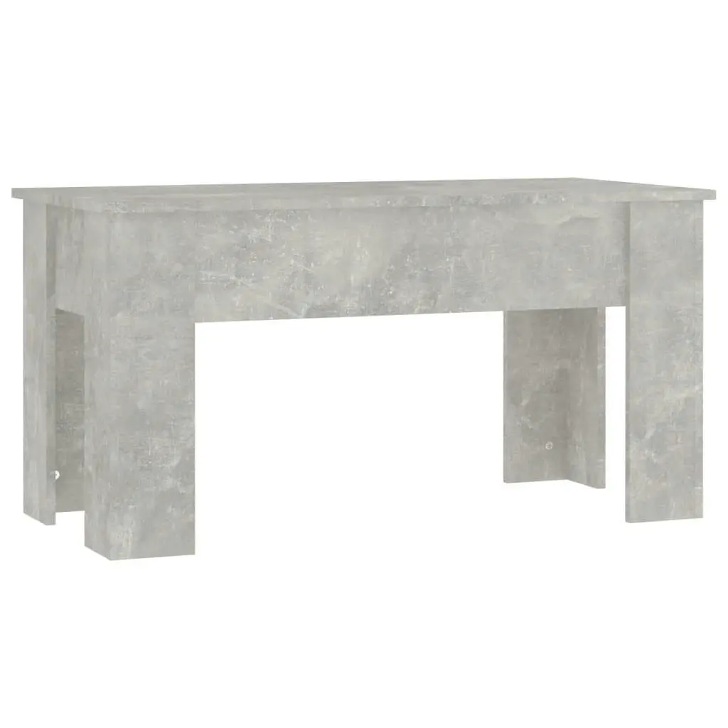 Coffee Table Concrete Grey 101x49x52 cm Engineered Wood 809687