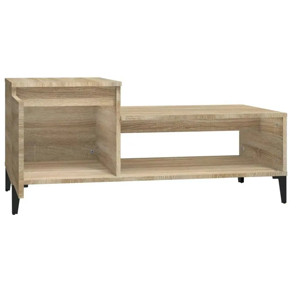 Coffee Table Sonoma Oak 100x50x45 cm Engineered Wood 821135