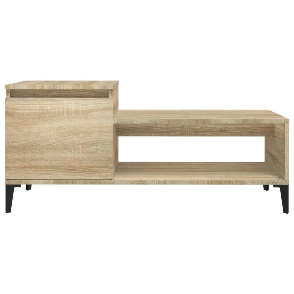 Coffee Table Sonoma Oak 100x50x45 cm Engineered Wood 821135