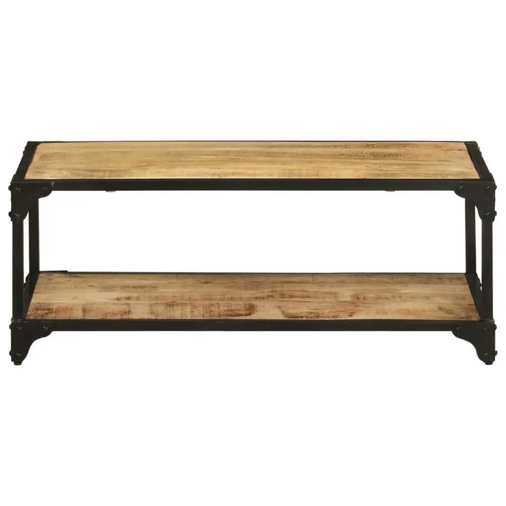 Coffee Table 90x45x35 cm Solid Rough Mango Wood 328265