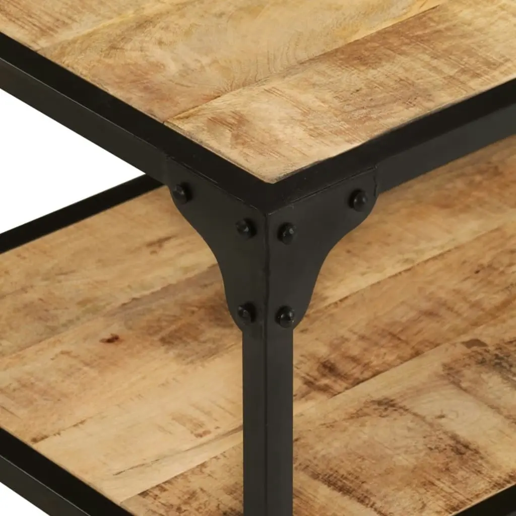 Coffee Table 90x45x35 cm Solid Rough Mango Wood 328265