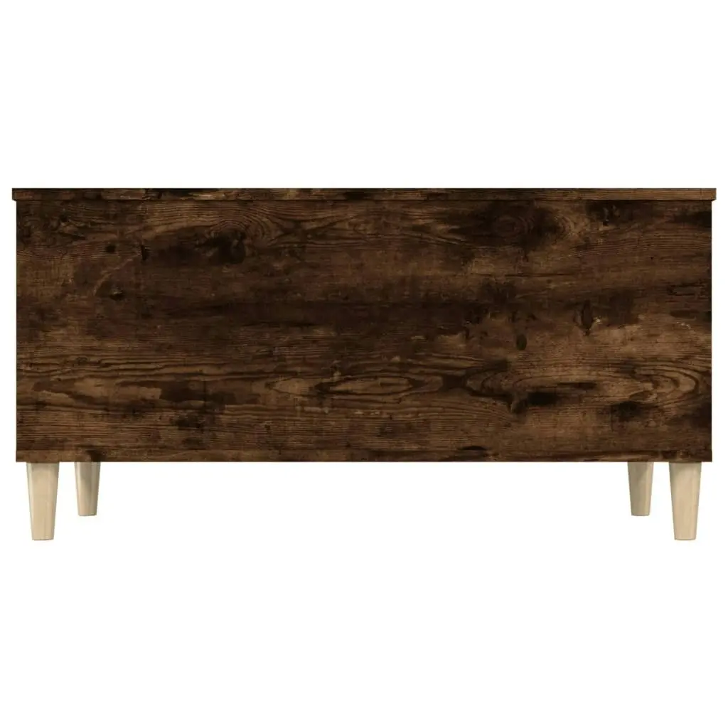 Coffee Table Smoked Oak 90x44.5x45 cm Engineered Wood 819585