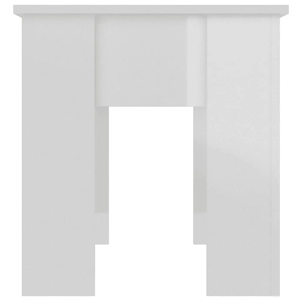 Coffee Table High Gloss White 101x49x52 cm Engineered Wood 809689