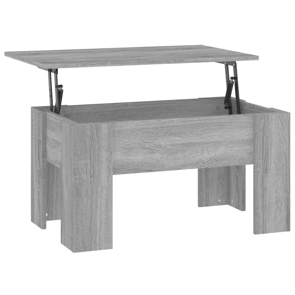 Coffee Table Grey Sonoma 79x49x41 cm Engineered Wood 819282