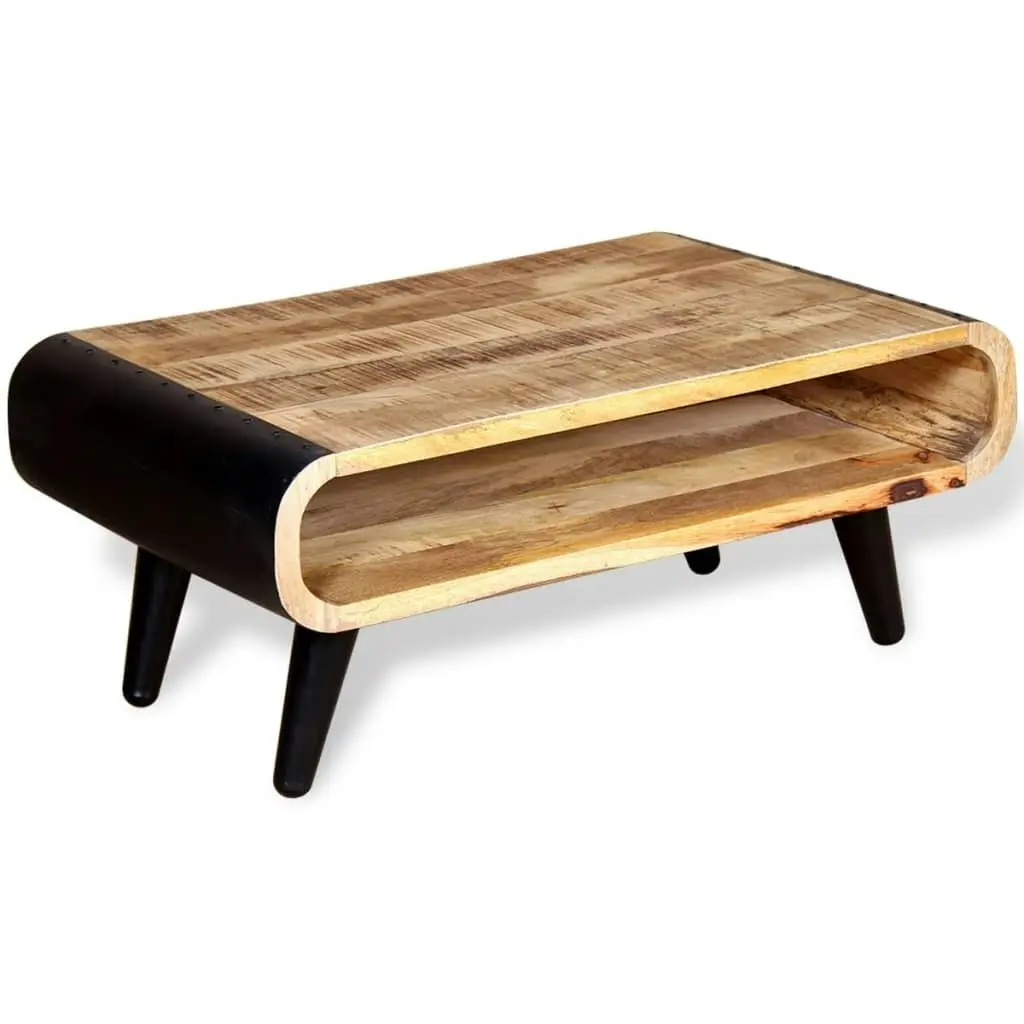 Coffee Table Rough Mango Wood 90x55x39 cm 244008