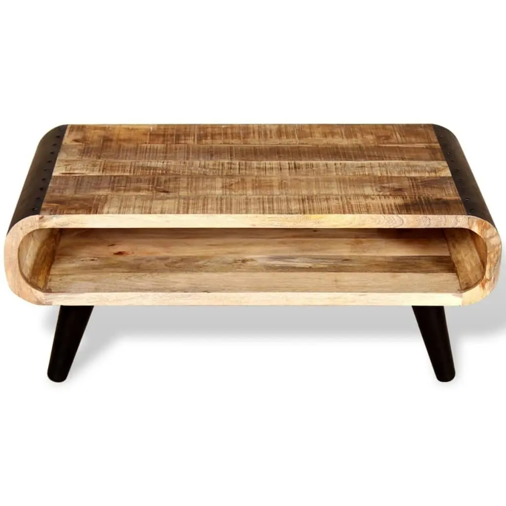 Coffee Table Rough Mango Wood 90x55x39 cm 244008