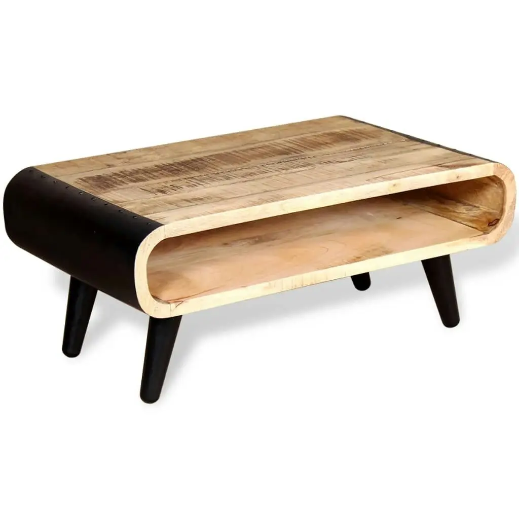 Coffee Table Rough Mango Wood 90x55x39 cm 244008