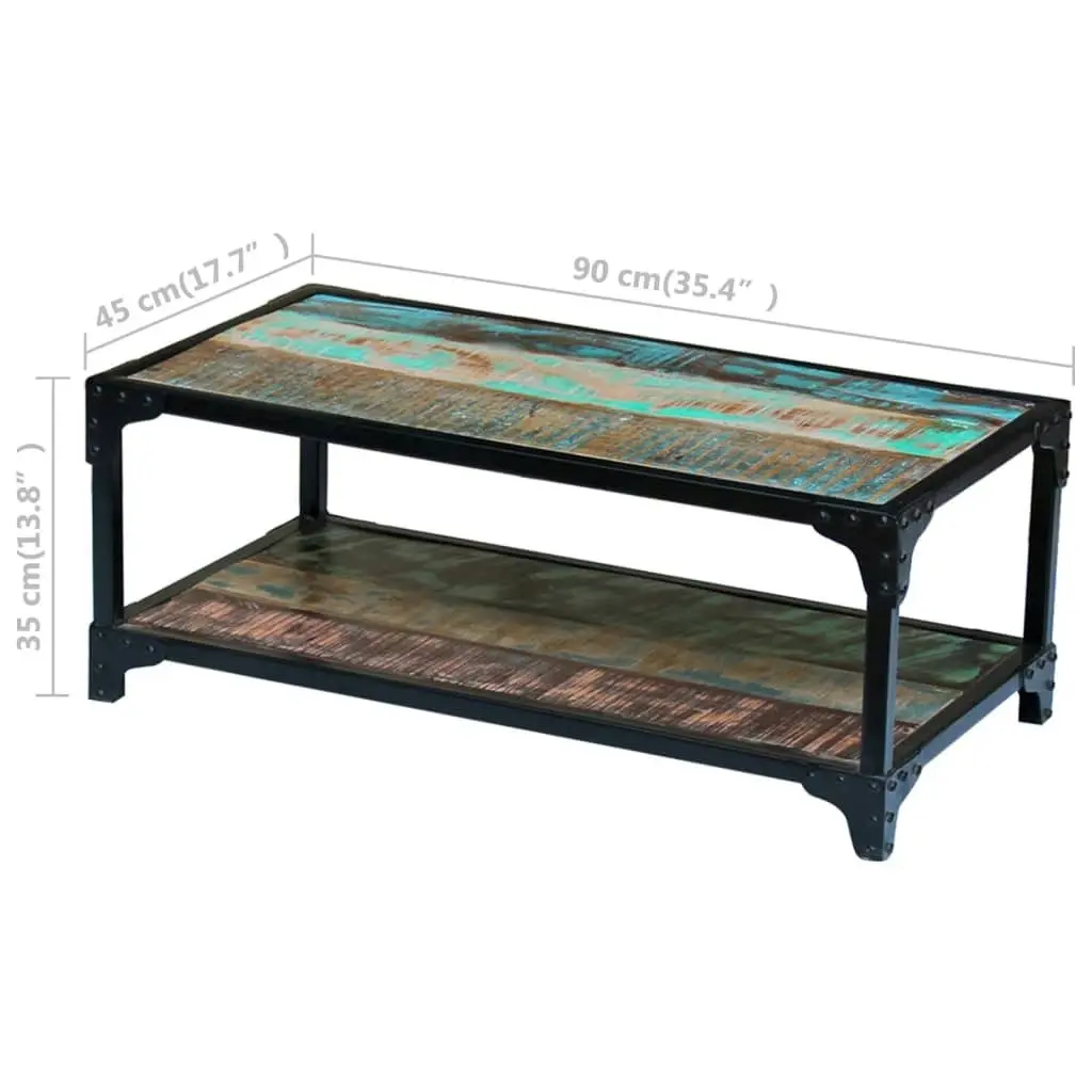 Coffee Table Solid Reclaimed Wood 243272