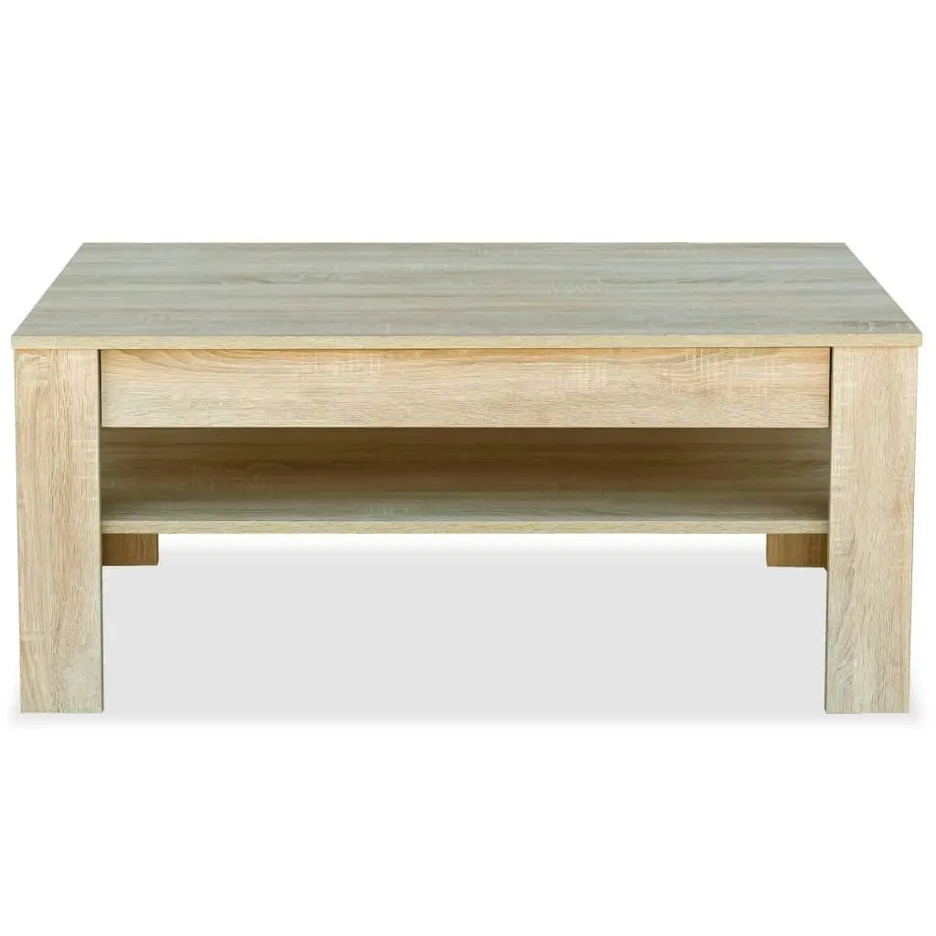 Coffee Table Engineered Wood 110x65x48 cm Oak 244860