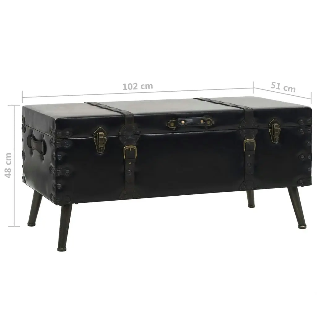 Coffee Table MDF and Steel 102x51x48 cm 245760