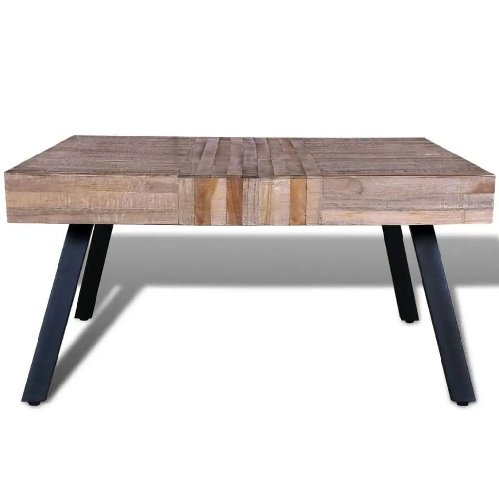 Coffee Table Square Reclaimed Teak Wood 241706