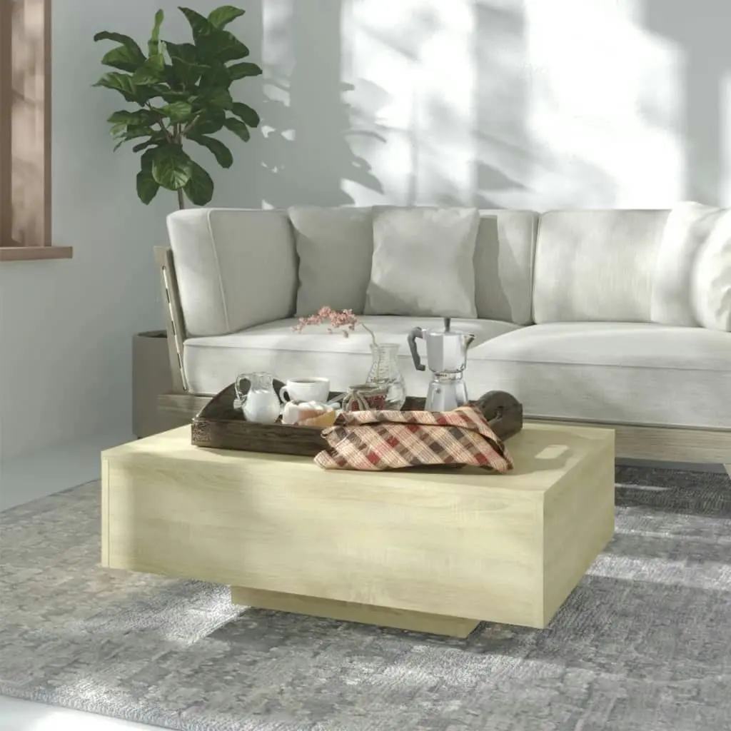 Coffee Table Sonoma Oak 85x55x31 cm Engineered Wood 803383