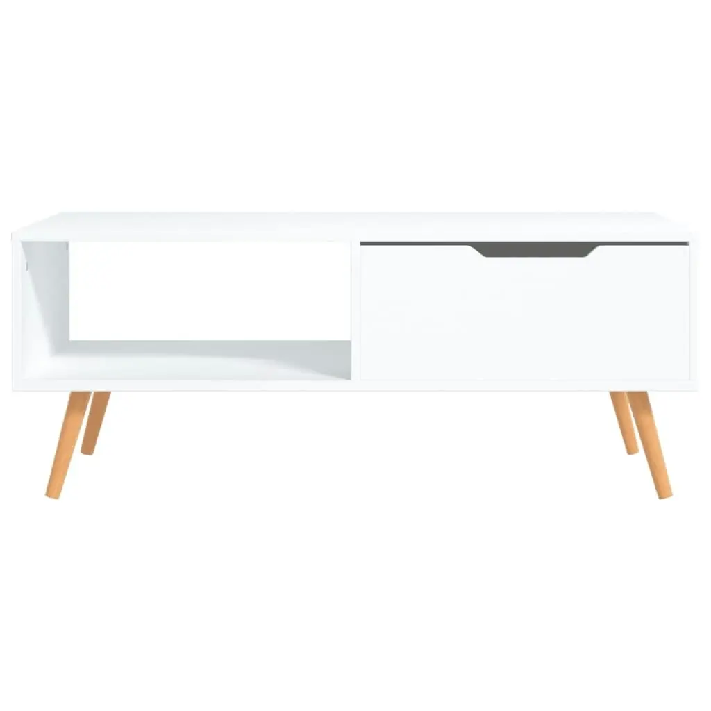 Coffee Table White 100x49.5x43 cm Engineered Wood 326786