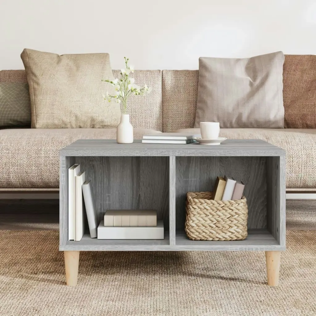 Coffee Table Grey Sonoma 60x50x36.5 cm Engineered Wood 821034